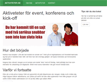 Tablet Screenshot of aktiviteter.se
